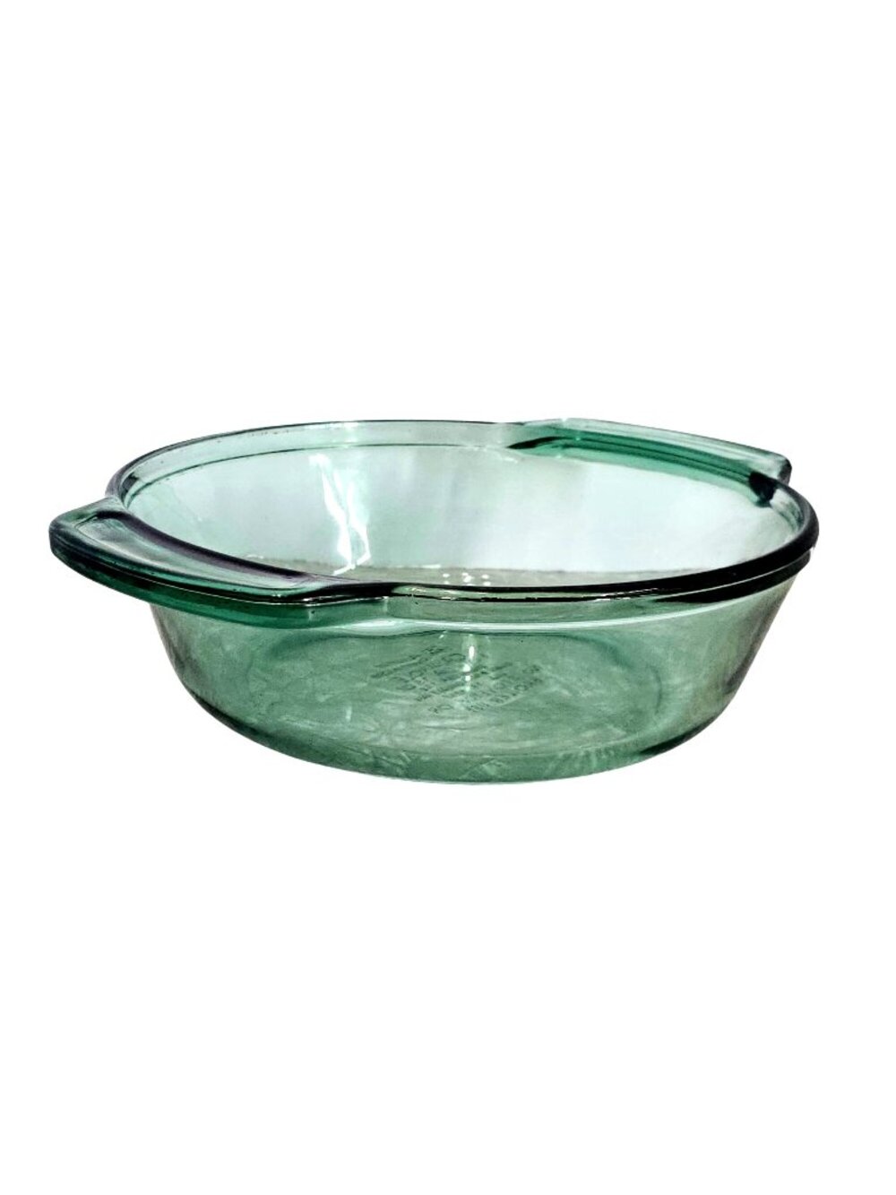 Anchor Hocking Green Casserole Bowl 8.5" glass dish 1.5qt bakeware